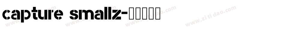 capture smallz字体转换